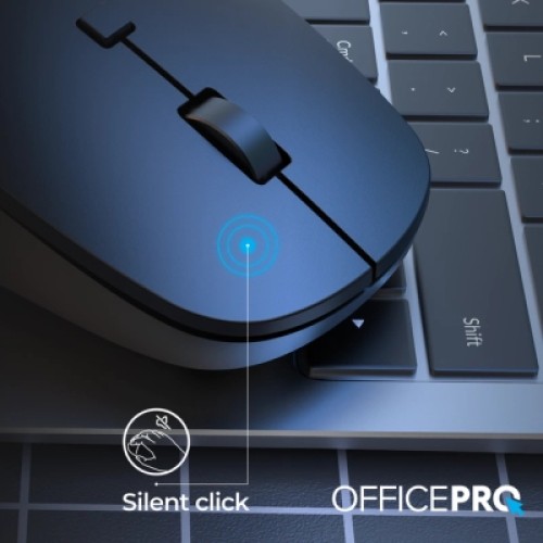 Мышка OfficePro M305B Silent Click Ergonomic Wireless Black (M305B)