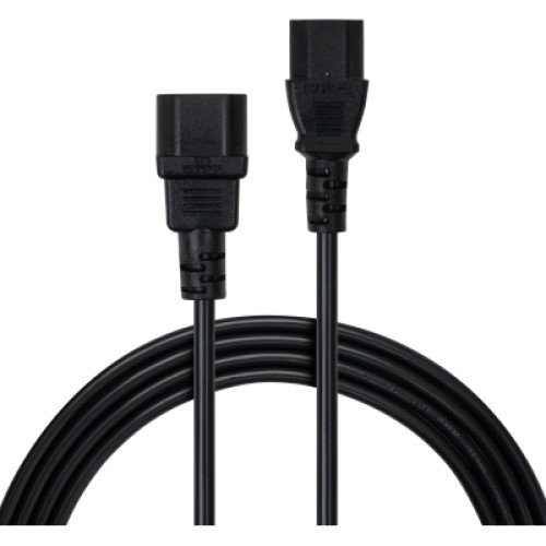 Кабель питания C13 to C14 3.0m 1mm2 Vinga (VCPP1C13143BK)