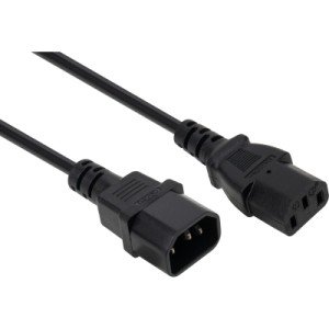 Кабель питания C13 to C14 3.0m 1mm2 Vinga (VCPP1C13143BK)
