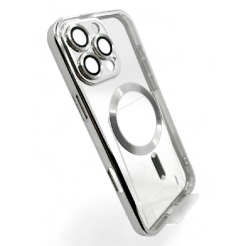 Чехол для мобильного телефона BeCover TPU Chrome Case (MagSafe) для Apple iPhone 16 Pro Silver (712083)