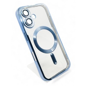 Чехол для мобильного телефона BeCover TPU Chrome Case (MagSafe) для Apple iPhone 16 Sierra Blue (712072)