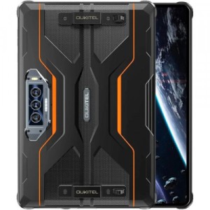 Планшет OUKITEL RT8 11" 6/256GB Dual Sim Black-Orange with hand (6931940756396)