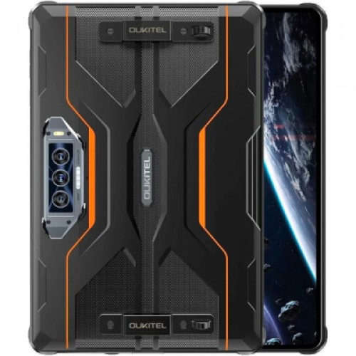 Планшет OUKITEL RT8 11" 6/256GB Dual Sim Black-Orange with hand (6931940756396)