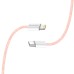 Дата кабель USB-C to Lightning 1.0m 27W pink ColorWay (CW-CBPDCL061-P)