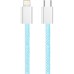Дата кабель USB-C to Lightning 1.0m 27W blue ColorWay (CW-CBPDCL061-BL)