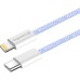 Дата кабель USB-C to Lightning 1.0m 27W purple ColorWay (CW-CBPDCL061-PU)