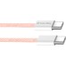 Дата кабель USB-C to USB-C 1.0m 60W 3.0А pink ColorWay (CW-CBPDCC061-P)