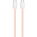 Дата кабель USB-C to USB-C 1.0m 60W 3.0А pink ColorWay (CW-CBPDCC061-P)