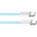 Дата кабель USB-C to USB-C 1.0m 60W 3.0А blue ColorWay (CW-CBPDCC061-BL)