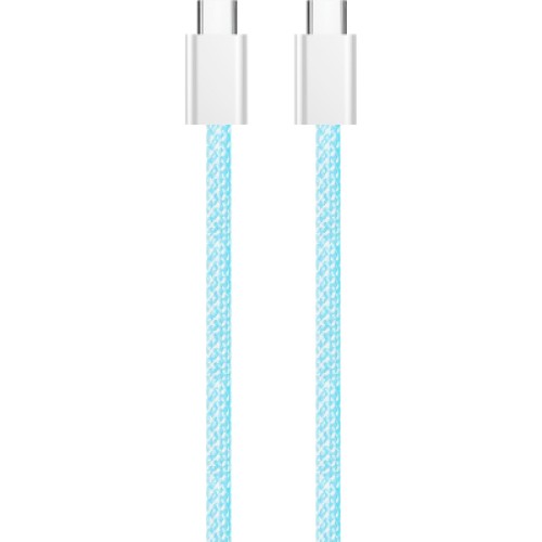 Дата кабель USB-C to USB-C 1.0m 60W 3.0А blue ColorWay (CW-CBPDCC061-BL)
