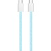Дата кабель USB-C to USB-C 1.0m 60W 3.0А blue ColorWay (CW-CBPDCC061-BL)