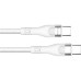 Дата кабель USB-C to USB-C 1.0m (PD Fast Charging 240W) 5А white ColorWay (CW-CBPDCC065-WT)