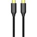 Дата кабель USB-C to USB-C 1.0m USB3.2 (20Gbps 4K PD100W) Gen2 5А black ColorWay (CW-CBPDCC062-BK)