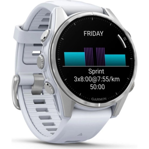 Смарт-часы Garmin fenix 8 43mm, AMOLED, Glass, BareSS/Whitestone, WhitestoneBn (010-02903-00)