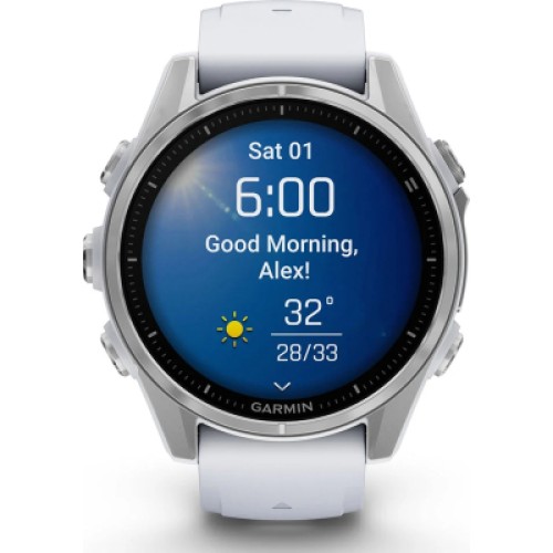 Смарт-часы Garmin fenix 8 43mm, AMOLED, Glass, BareSS/Whitestone, WhitestoneBn (010-02903-00)