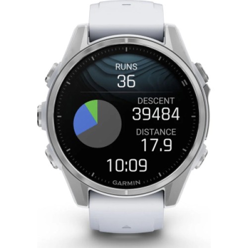 Смарт-часы Garmin fenix 8 43mm, AMOLED, Glass, BareSS/Whitestone, WhitestoneBn (010-02903-00)
