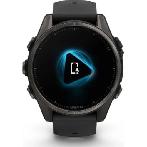 Смарт-часы Garmin fenix 8 43mm, AMOLED, Saph, CrbnGry Ti/Blk, Blk/PebblGryBnd, (010-02903-21)