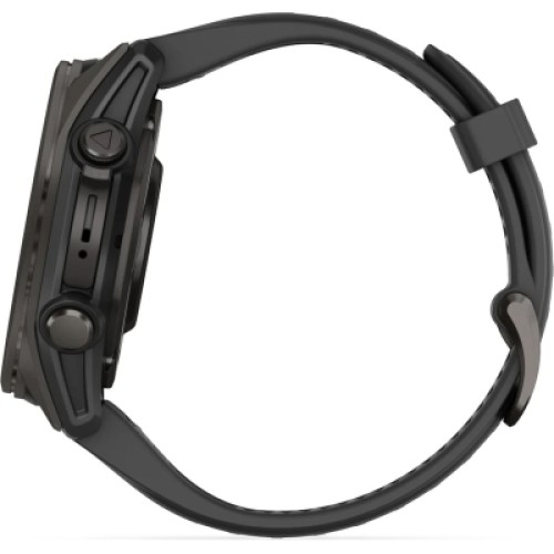 Смарт-часы Garmin fenix 8 43mm, AMOLED, Saph, CrbnGry Ti/Blk, Blk/PebblGryBnd, (010-02903-21)