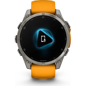 Смарт-часы Garmin fenix 8 47mm, AMOLED, Saph, Ti/Bare/Grpht, SparkOrg/GrphtBd, (010-02904-11)