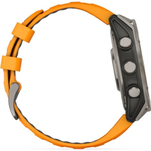 Смарт-часы Garmin fenix 8 47mm, AMOLED, Saph, Ti/Bare/Grpht, SparkOrg/GrphtBd, (010-02904-11)