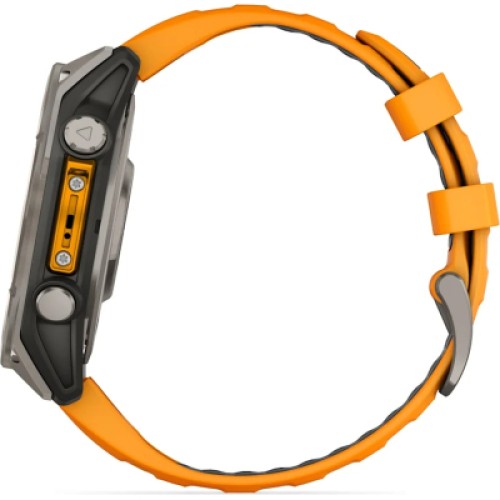 Смарт-часы Garmin fenix 8 47mm, AMOLED, Saph, Ti/Bare/Grpht, SparkOrg/GrphtBd, (010-02904-11)