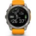 Смарт-часы Garmin fenix 8 51mm, AMOLED, Saph, Ti/Bare/Grpht, SparkOrg/GrphtBd, (010-02905-11)