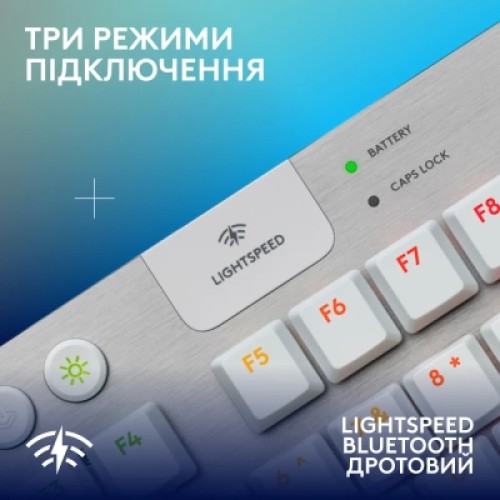 Клавиатура Logitech G915 TKL X Lightspeed Switch-Tactile Wireless/Bluetooth/USB UA White (920-012737)