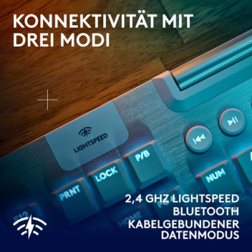 Клавиатура Logitech G915 X Lightspeed Switch-Tactile Wireless/Bluetooth/USB UA White (920-012690)