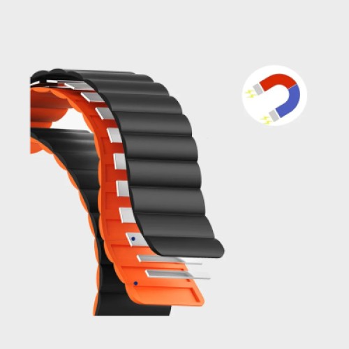 Ремінець до смарт-годинника Drobak Silicone Magnetic Link для Apple Watch All Series 38/40/41mm Army Green (898919)