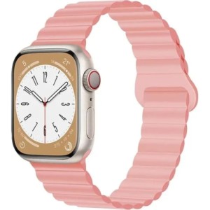 Ремінець до смарт-годинника Drobak Silicone Magnetic Link для Apple Watch All Series 38/40/41mm Pink sand (898921)