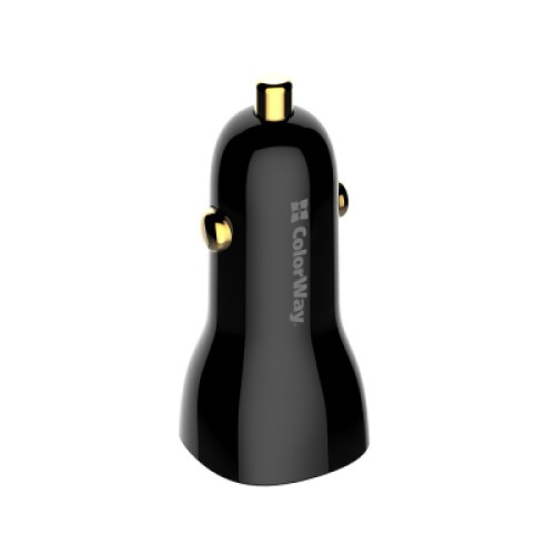 Зарядное устройство ColorWay PowerDelivery PPS USB (USB-A + USB-C) (60W) Black (CW-CHA046PD-BK)