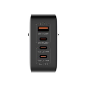 Зарядное устройство ColorWay Power Delivery GaN (USB-A + 3USB TYPE-C) (100W) (CW-CHS047PD-BK)
