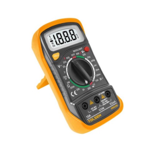 Цифровой мультиметр Tolsen 600В/10А LCD экран (38030)