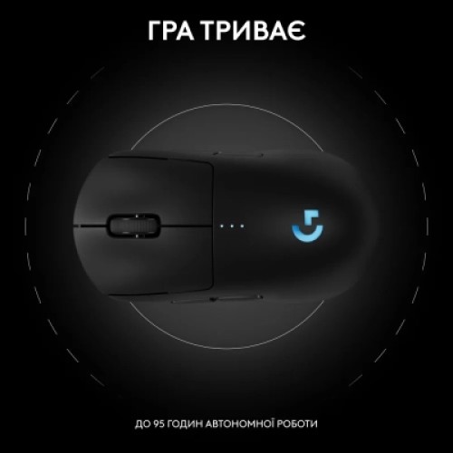 Мышка Logitech G Pro 2 Lightspeed Wireless Black (910-007295)