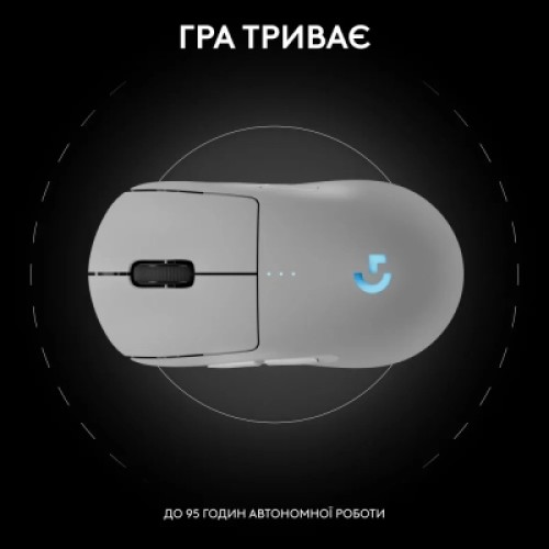 Мышка Logitech G Pro 2 Lightspeed Wireless White (910-007302)