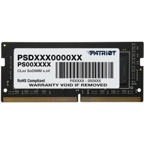 Модуль памяти для ноутбука SoDIMM DDR4 8GB 3200 MHz Patriot (PSD48G32002S)