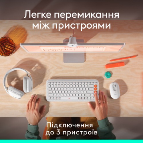 Мышка Logitech POP Mouse With Emoji Bluetooth Lilac (910-007414)