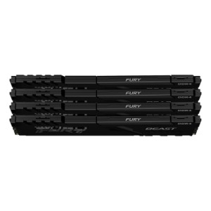 Модуль памяти для компьютера DDR4 128GB (4x32GB) 3200 MHz Fury Beast Black Kingston Fury (ex.HyperX) (KF432C16BBK4/128)