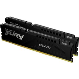 Модуль памяти для компьютера DDR5 32GB (2x16GB) 6000 MHz Fury Beast Black Kingston Fury (ex.HyperX) (KF560C36BBE2K2-32)