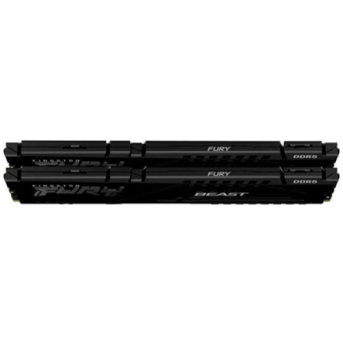 Модуль памяти для компьютера DDR5 32GB (2x16GB) 6000 MHz Fury Beast Black Kingston Fury (ex.HyperX) (KF560C36BBE2K2-32)
