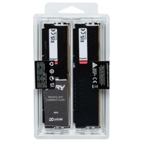 Модуль памяти для компьютера DDR5 32GB (2x16GB) 6000 MHz Fury Beast Black Kingston Fury (ex.HyperX) (KF560C36BBE2K2-32)