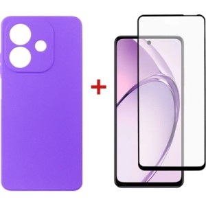 Чехол для мобильного телефона Dengos Oppo A3 Carbon + glass (Purple) (DG-KM-113)