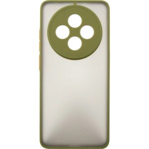 Чехол для мобильного телефона Dengos Oppo Reno 12 F/FS Matte + glass (Green) (DG-KM-110)