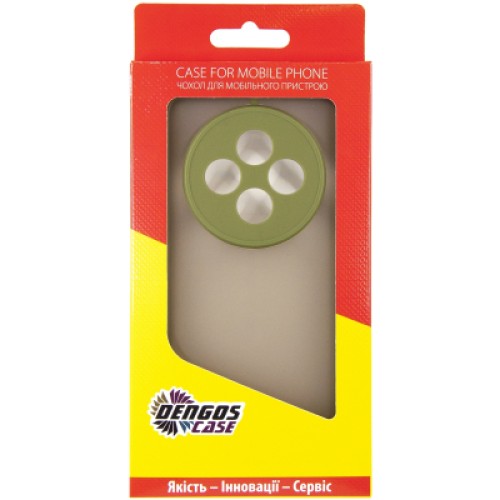 Чехол для мобильного телефона Dengos Matte Oppo Reno 12 F/FS (Green) (DG-TPU-MATT-148)