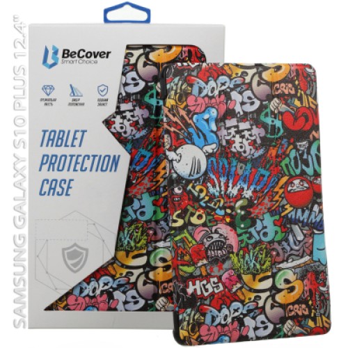 Чехол для планшета BeCover Smart Case Samsung Galaxy Tab S10 Plus (SM-X820/SM-X826) 12.4" Graffiti (712243)