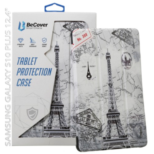 Чехол для планшета BeCover Smart Case Samsung Galaxy Tab S10 Plus (SM-X820/SM-X826) 12.4" Paris (712246)