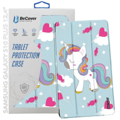 Чехол для планшета BeCover Smart Case Samsung Galaxy Tab S10 Plus (SM-X820/SM-X826) 12.4" Unicorn (712251)