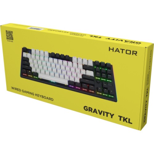 Клавиатура Hator Gravity TKL Orange USB Black (HTK560UA)