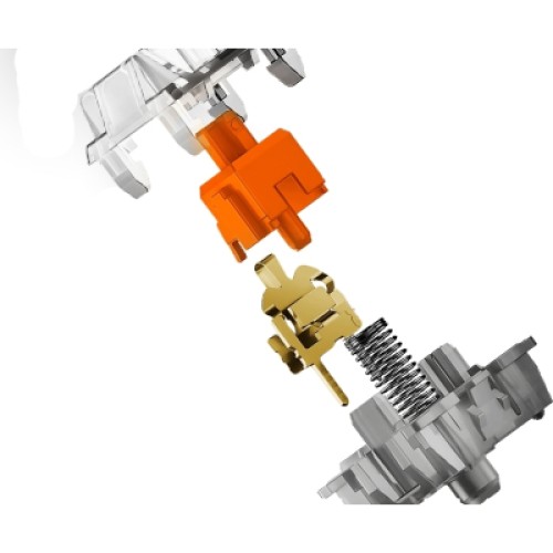 Клавиатура Hator Gravity TKL Orange USB Black (HTK560UA)