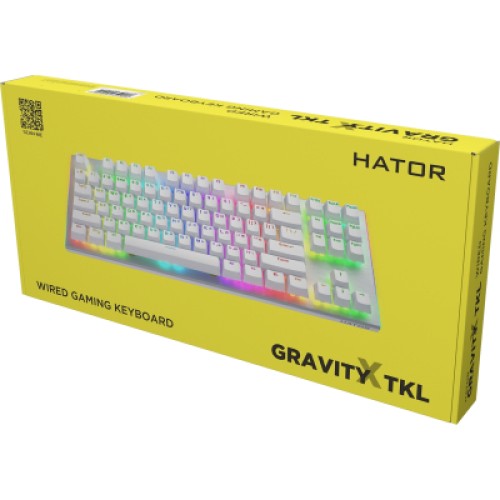 Клавиатура Hator Gravity X TKL Orange USB White (HTK551UA)